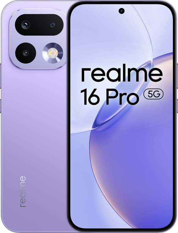 realme 16 Pro 5G-telefon, 512/8 GB, lila