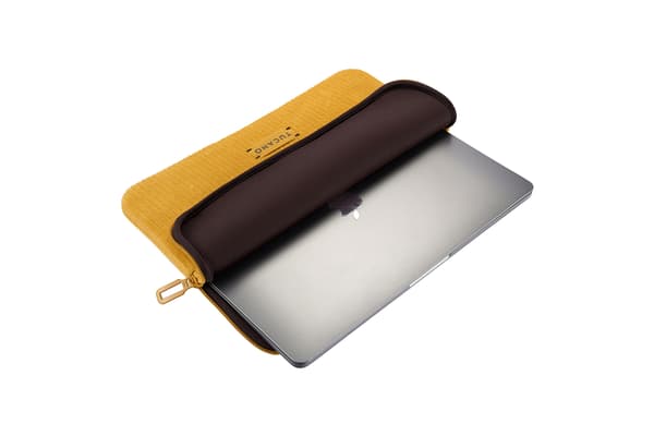 Tucano Velluto 2 skyddsfodral, Macbook Pro 14", gul