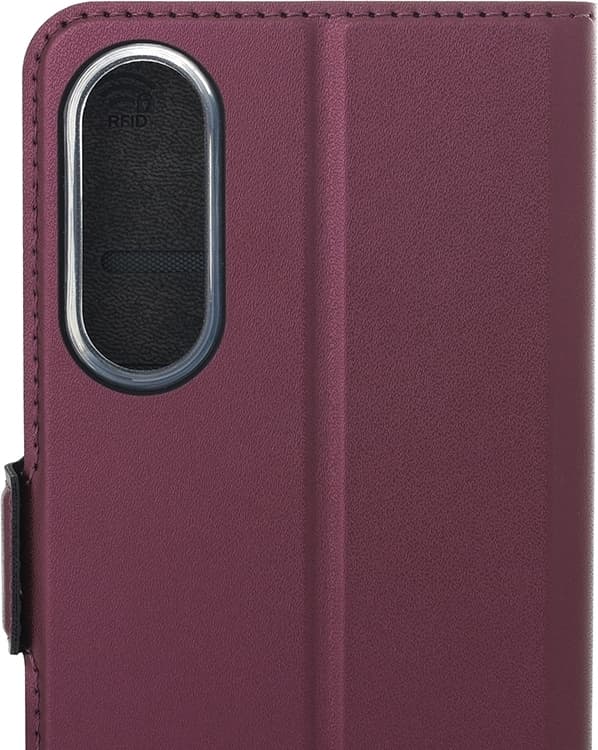 Wave Book Case, Samsung Galaxy S25 Edge 5G, Smoky Sangria