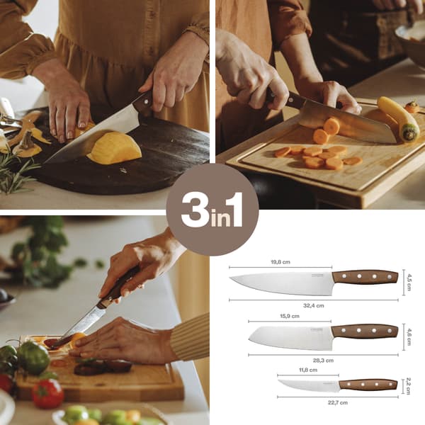 Fiskars Folken Knivset, 3st