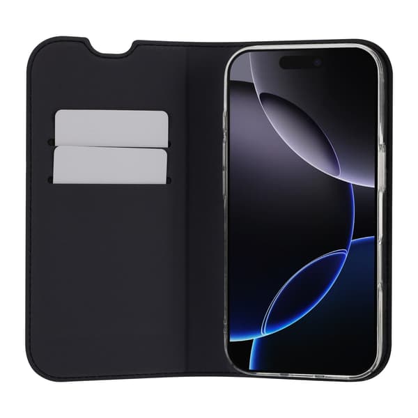FoneKit BookCase skyddsfodral, iPhone 17 Pro, svart
