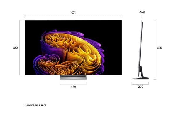 LG 48" OLED evo G6 – 4K TV med stativ