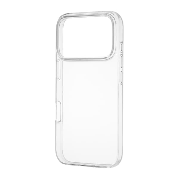 FoneKit silikonetui, iPhone 17 Pro, genomskinlig
