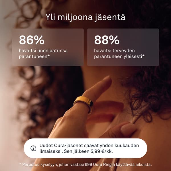 Oura Ring 4 smart ring, Gold, storlek 8