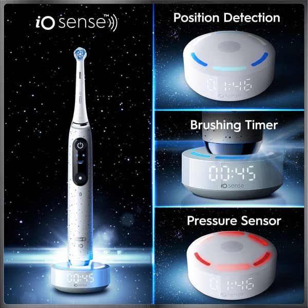 Oral-B iO10 eltandborste, vit + laddande resefodral