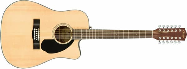 Fender CD-60SCE-12 - 12-strängad elektroakustisk gitarr, Natural