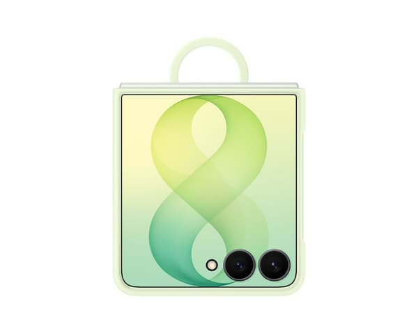 Samsung Galaxy Flip8 Silikon Ring Magnet Qi2 skyddsfodral, mint