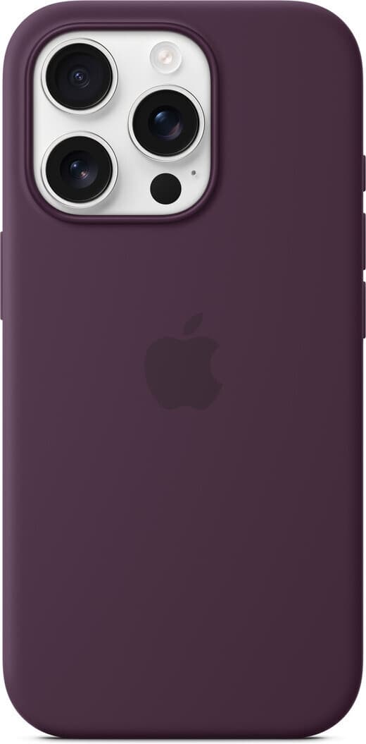 Apple iPhone 16 Pro silikonfodral med MagSafe, plommon