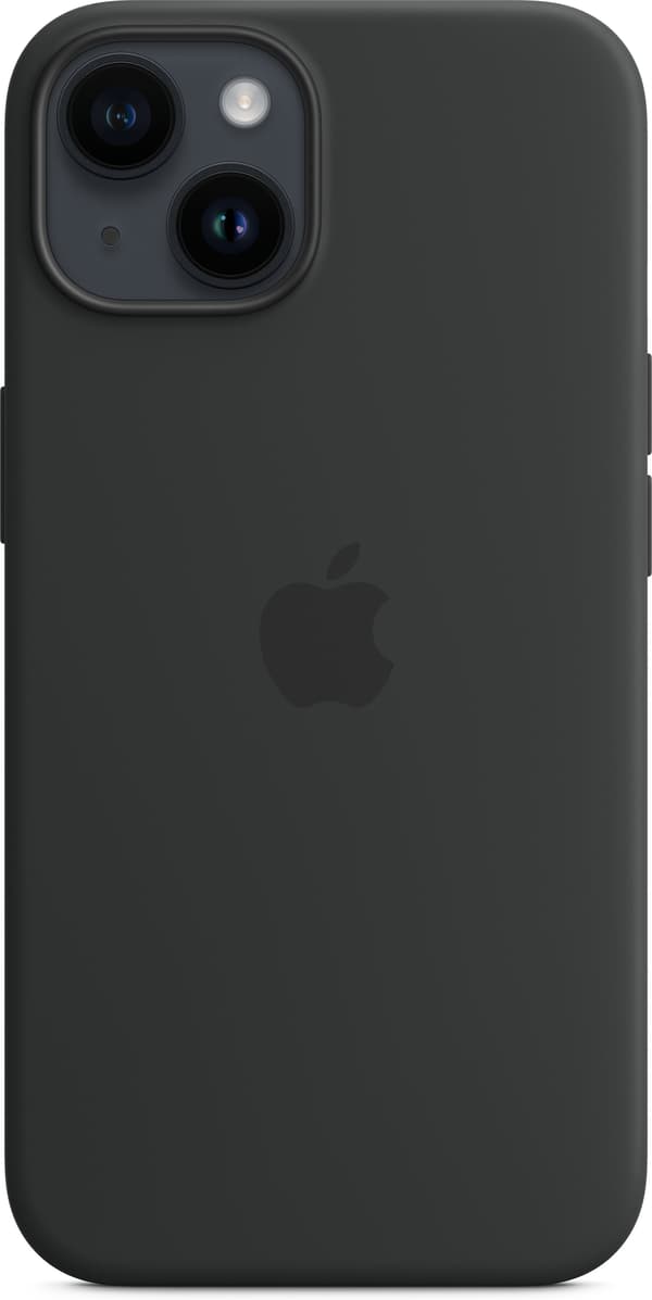 Apple iPhone 14 silikonfodral med MagSafe, midnatt