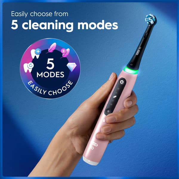 Oral-B iO5 eltandborste, rosa + reseetui