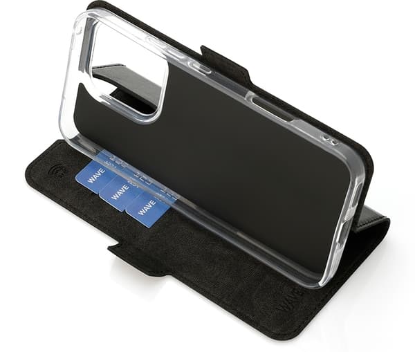 Wave Book Case, Honor 400 Lite, svart