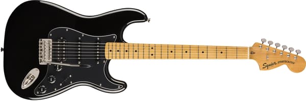Squier Classic Vibe Stratocaster 70's HSS -6-strängad elgitarr, Svart