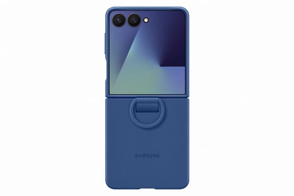 Samsung Z Flip7 Ring Case skyddsfodral, blå