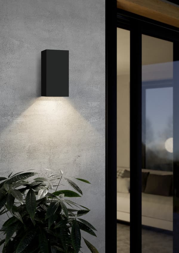 Eglo EREMITANA-Z smart utomhusvägglampa, svart