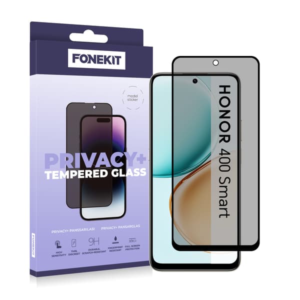 FoneKit Privacy+ Full Cover skärmskydd, Honor 400 Smart