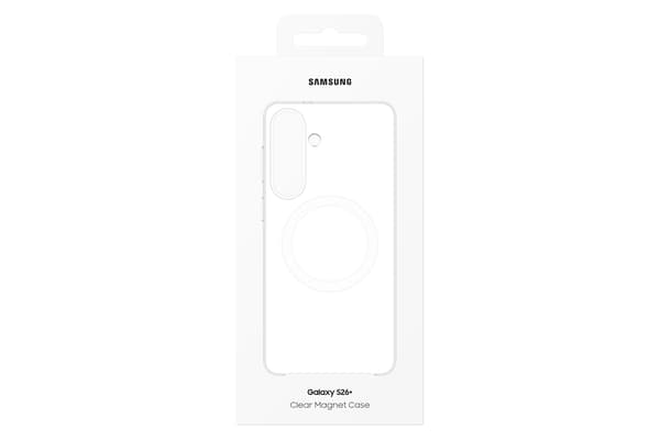 Samsung Galaxy S26+ Clear Magnet Qi2 skyddsfodral, transparent