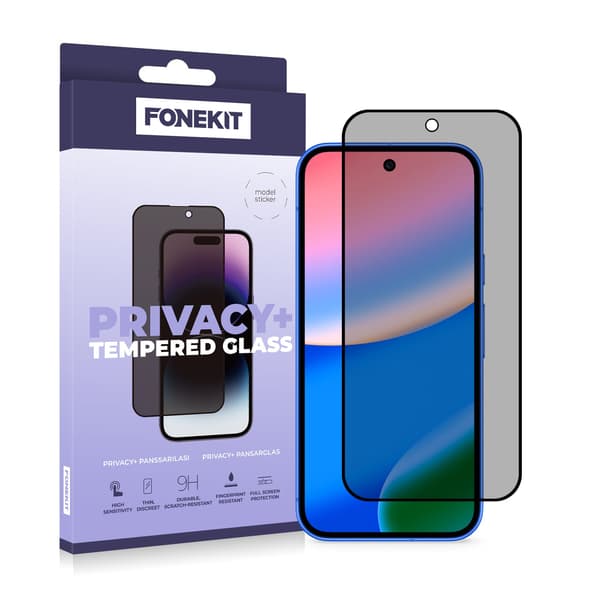 FoneKit Privacy+ Full Cover skärmskydd, Google Pixel 10 Pro