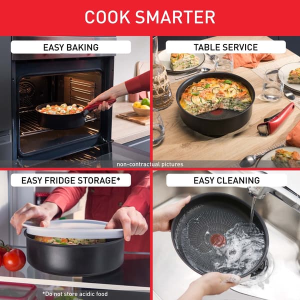 Tefal Ingenio So Light kok- och stekkärlset, 5-delar, grå