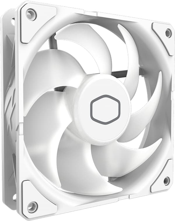 Cooler Master SickleFlow Edge 120 ARGB White Edition fläkt, vit
