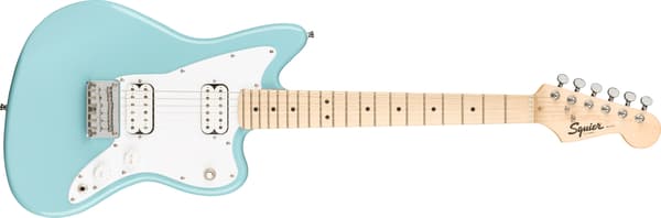 Squier Mini Jazzmaster HH -elgitarr, Daphne Blue