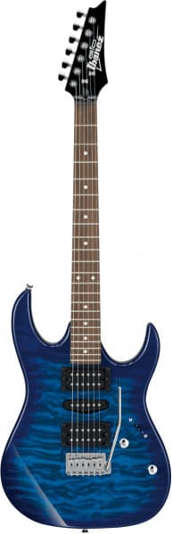 Ibanez GRX70QA-TBB elgitarr, Transparent Blue Burst
