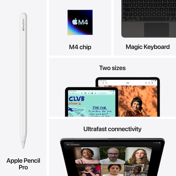 Apple iPad Air 13" M4 128 GB WiFi, rymdgrå