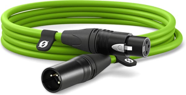 Rode XLR-kabel, 3 m, grön