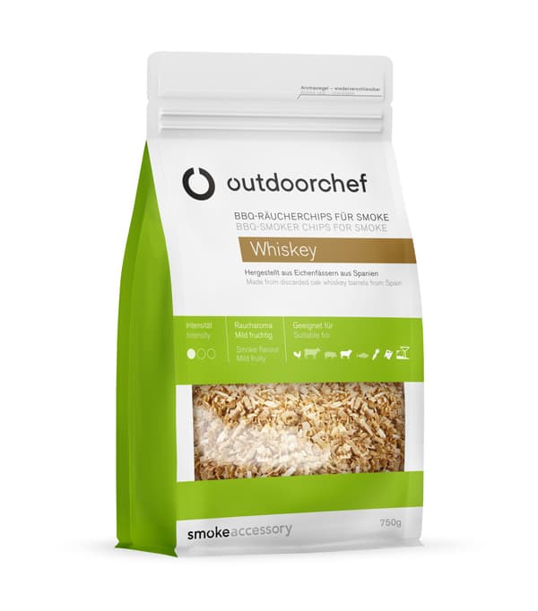 Outdoorchef Rökflis whiskey, 750 g