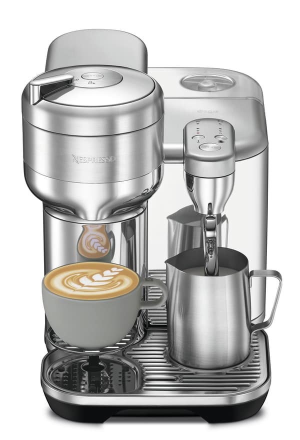 Nespresso Vertuo by Sage kapselmaskin, borstat stål