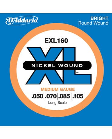 D'Addario EXL160 Long Scale 050 - 105 strängar för bas