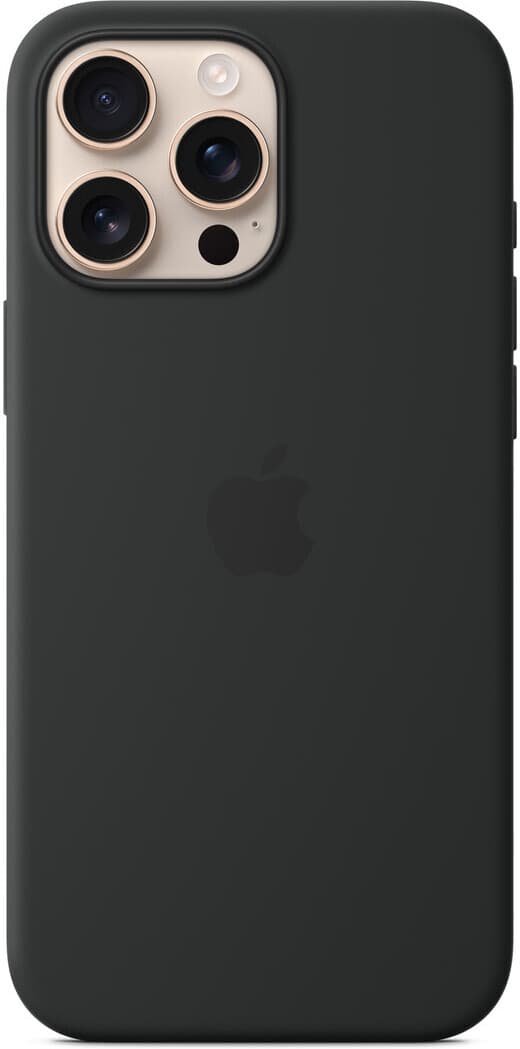 Apple iPhone 16 Pro Max silikonskal med MagSafe, svart