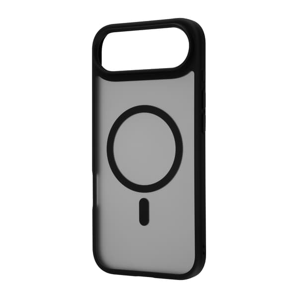 FoneKit MagSafe-kompatibelt Soft Touch skyddsfodral, iPhone Air, svart/grå