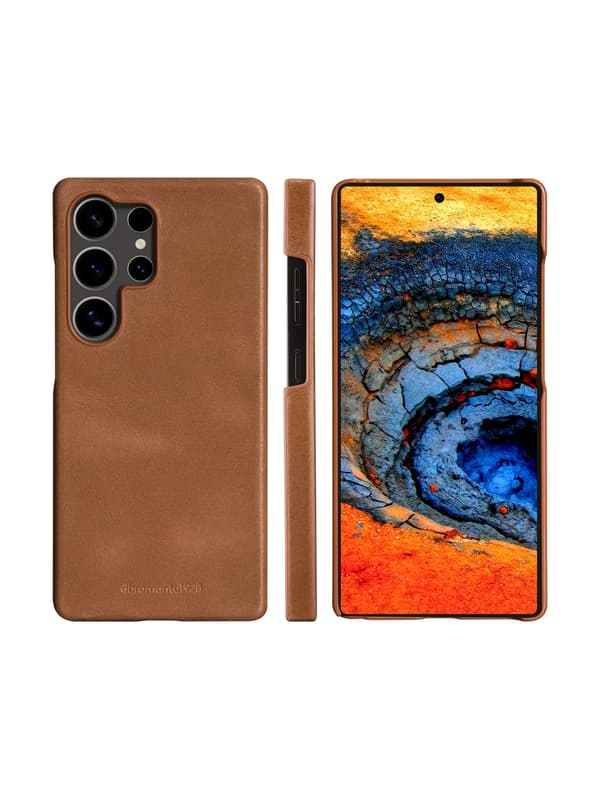 Dbramante1928 Lynge skyddsfodral Galaxy S25 Ultra, brun