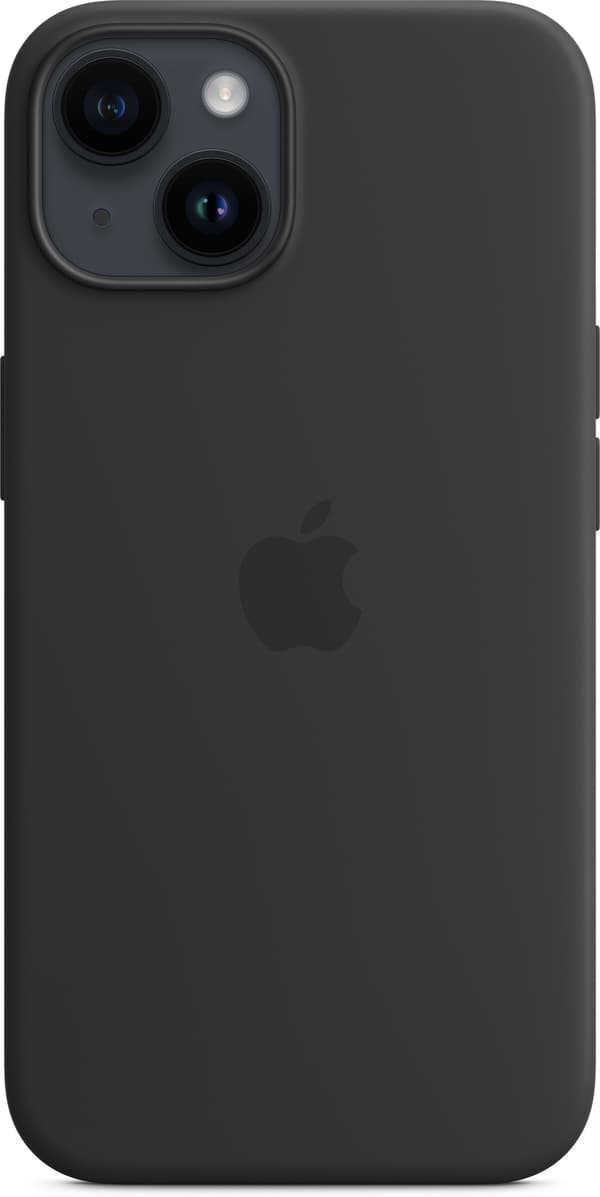 Apple iPhone 14 silikonfodral med MagSafe, midnatt