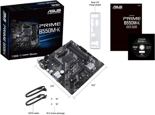 Asus Prime B550M-K AM4 microATX-moderkort