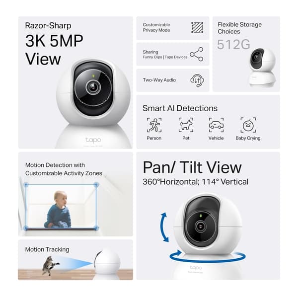 TP-LINK Tapo C230 övervakningskamera för inomhusbruk