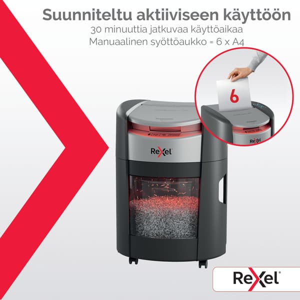 Rexel ShredMax 150M automatisk dokumentförstörare, P5