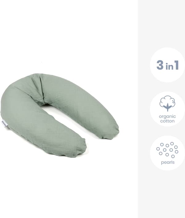 Doomoo Comfy Big -amningskudde, tetra grön