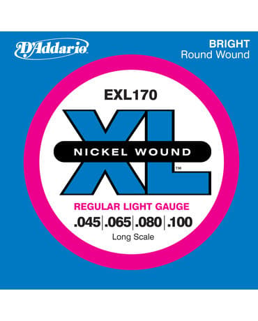 D'Addario EXL170 Lång Skala 045 - 100 strängar för bas