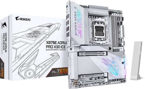 Gigabyte X870E AORUS PRO X3D ICE ATX-moderkort