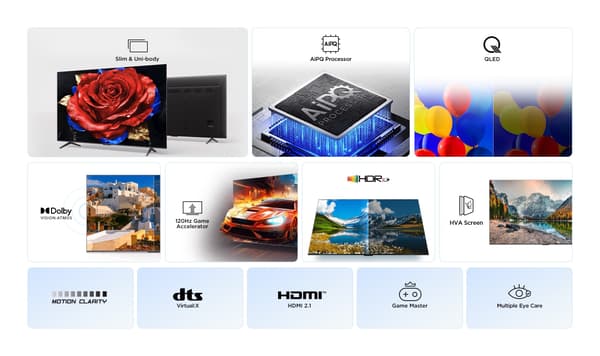TCL 75" P7K – 4K QLED Google TV