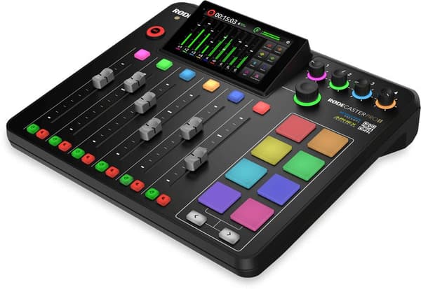 Rode RodeCaster Pro II -USB-ljudkort och podcast-studiosystem