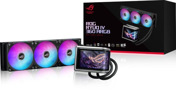 ASUS ROG RYUO IV 360 ARGB vätskekylningssystem, svart