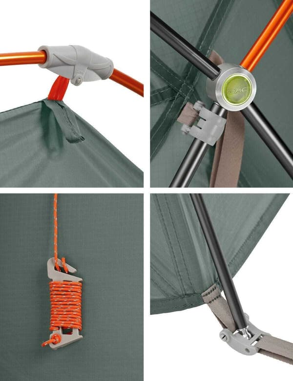 Vaude Allround Chapel XT 3P tält, agave