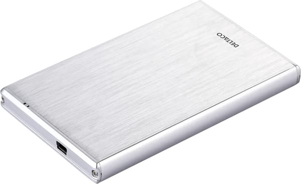 Deltaco 2,5" SATA USB 3.0 hårddiskkabinett, svart