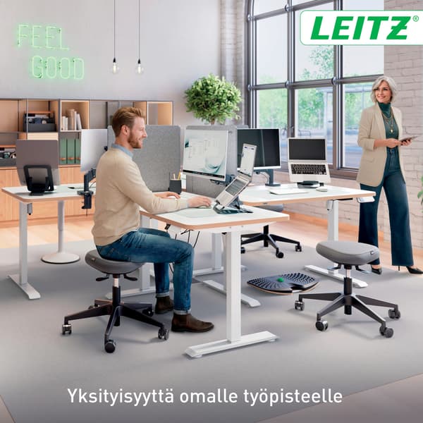 Leitz höjdjusterbar bordsskärm, 70 x 60 cm