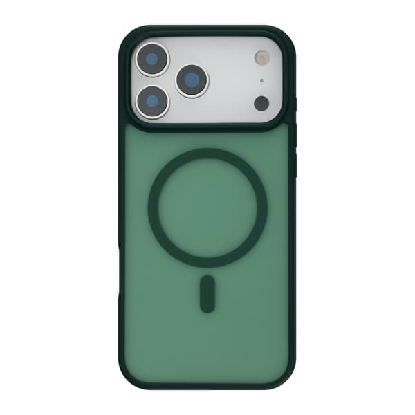 FoneKit MagSafe-kompatibelt Soft Touch skyddsfodral, iPhone 17 Pro Max, mörkgrön
