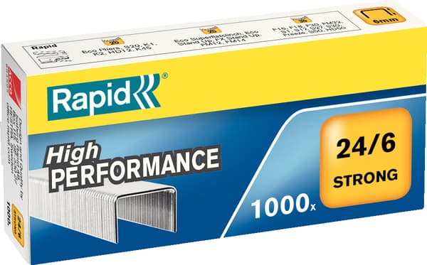 Rapid 24/6 Starka häftklamrar, 1000 st