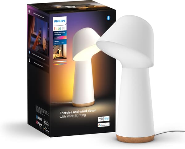Philips Hue Twilight natbordslampe, hvid