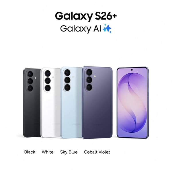 Samsung Galaxy S26+ 5G telefon, 512/12 GB, vit